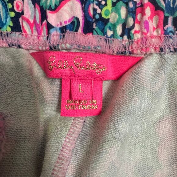 Lilly Pulitzer Emora Knit Pant Low Tide Navy Jewely Size large - Picture 6 of 7